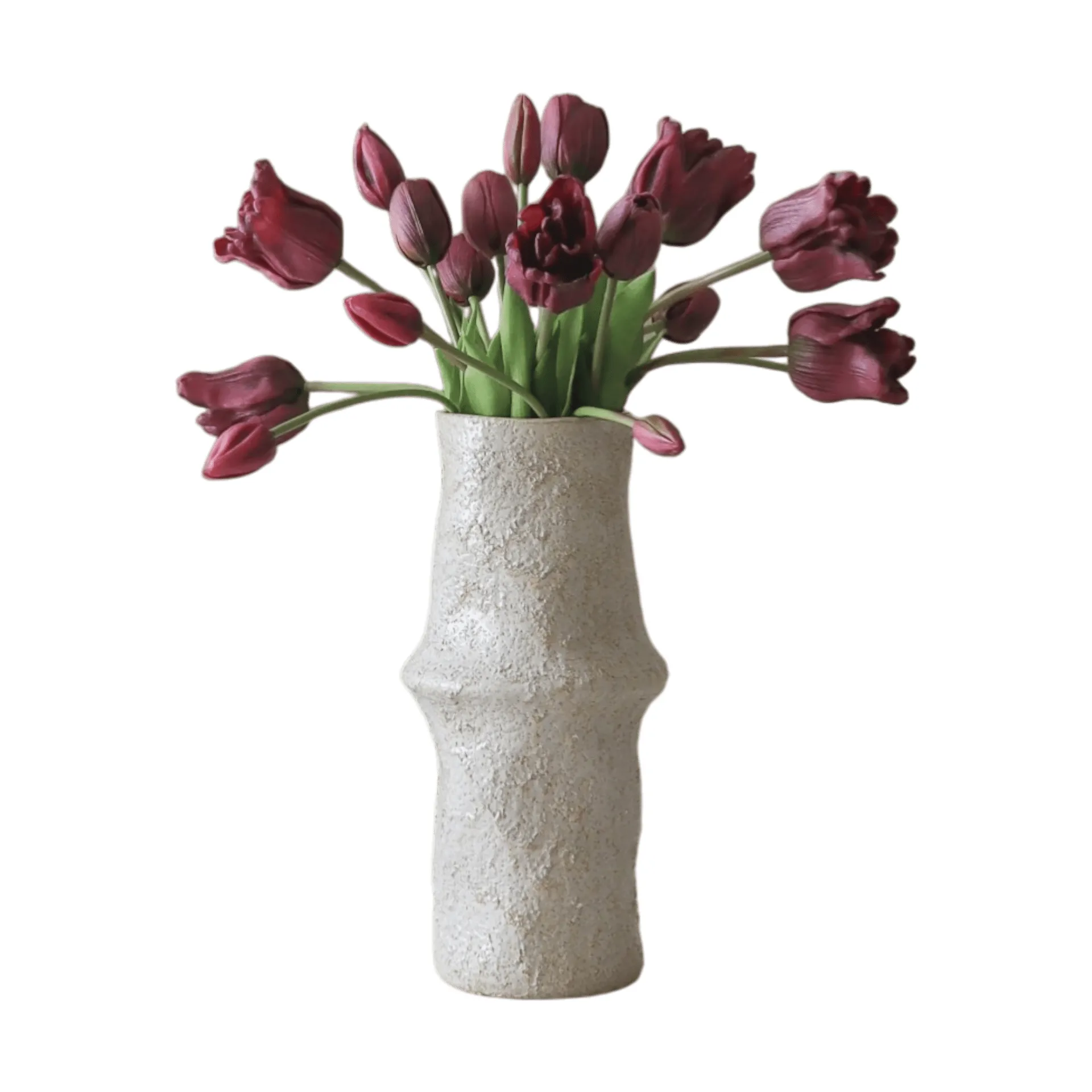 Botané Bouquet artificiel de tulipes mixtes Lila, 20 pièces