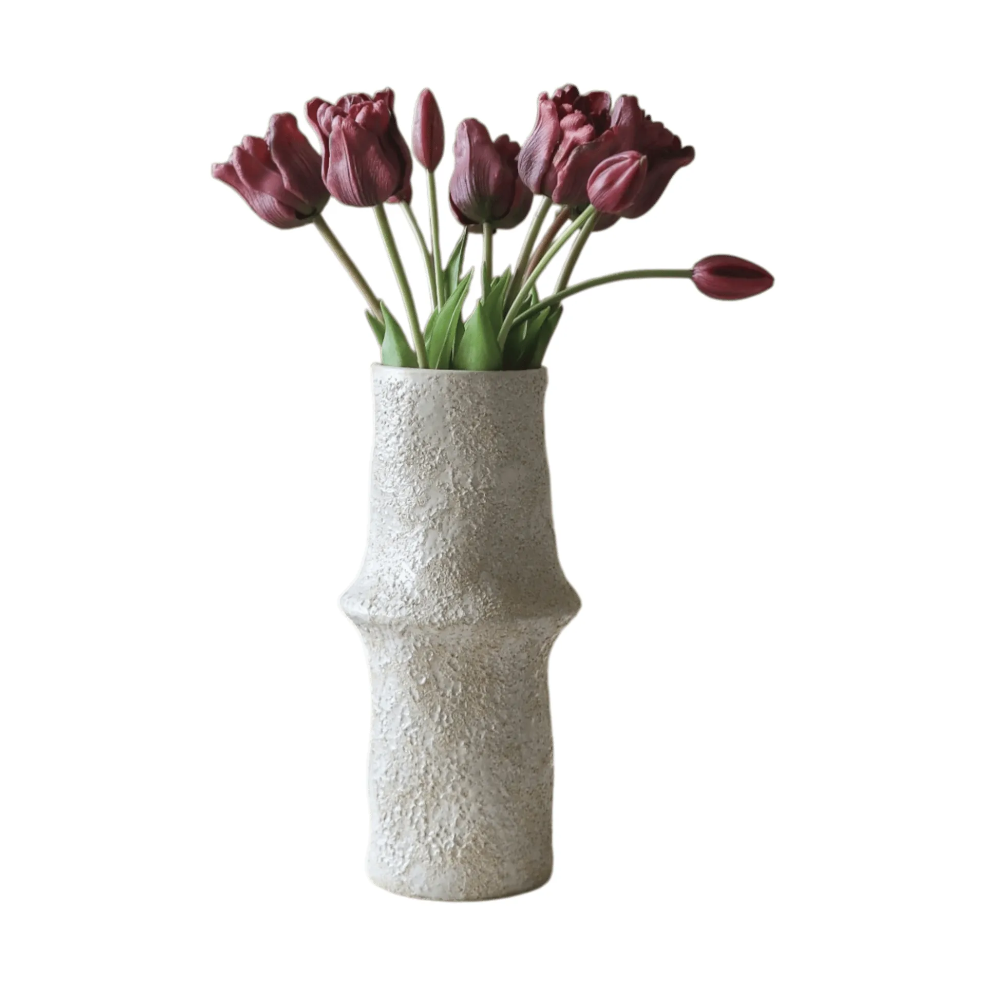 Botané Bouquet artificiel de tulipes Triumph Lila, 10 pcs
