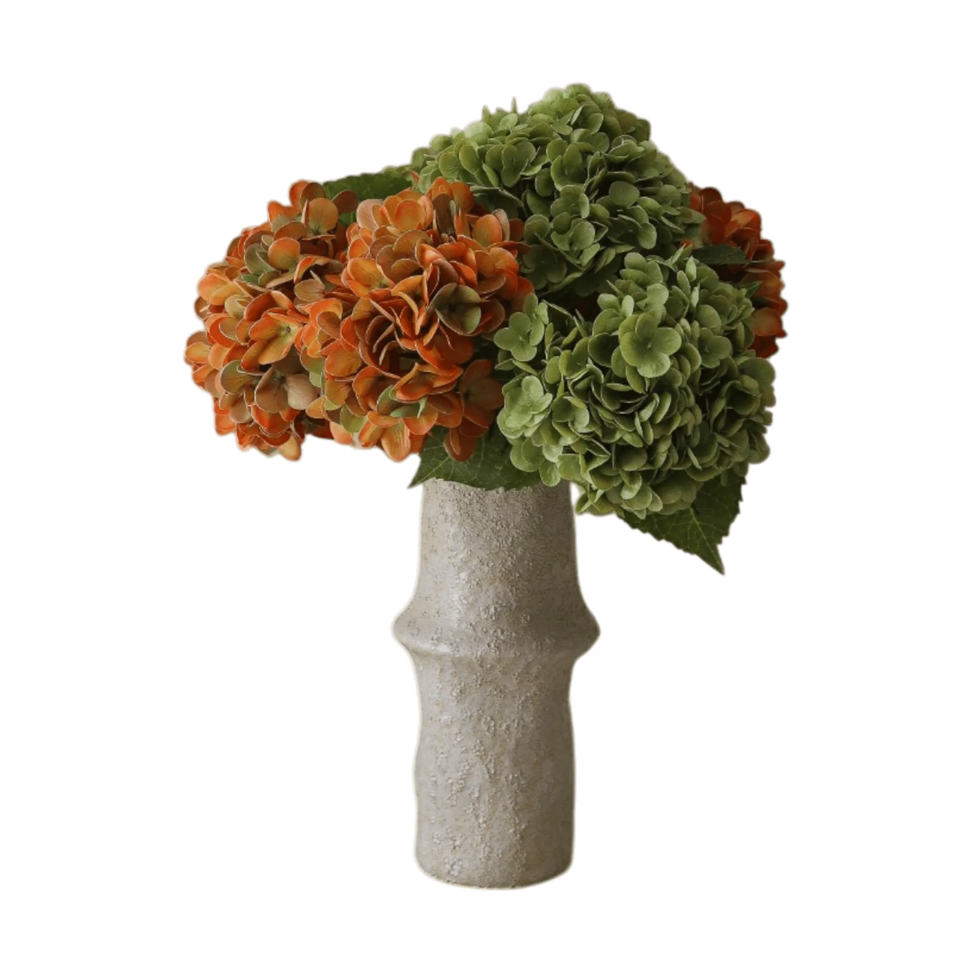 Botané Bouquet artificiel d’hortensias Copper, , 7 pièces