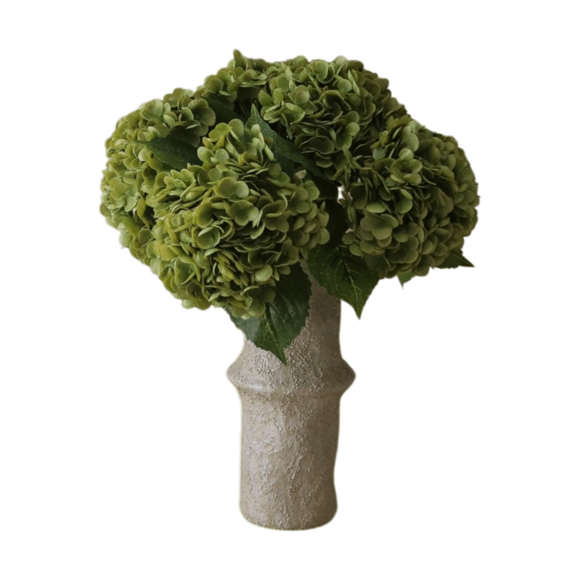 Botané Bouquet artificiel d’hortensias Moss green, , 6 pièces