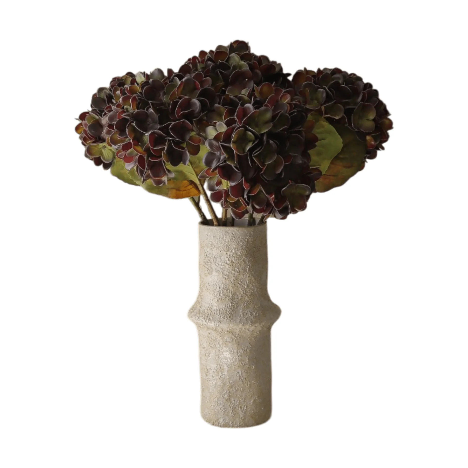Botané Bouquet artificiel d’hortensias Muted purple, , 6 pièces