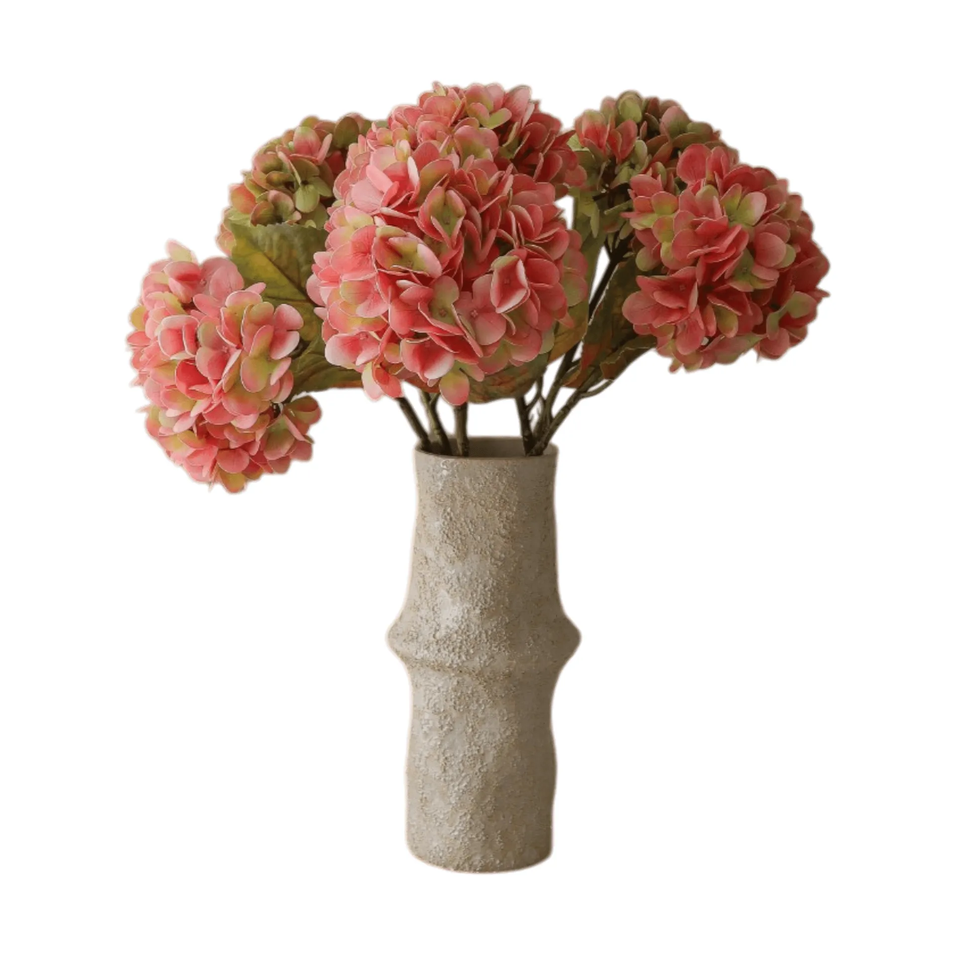 Botané Bouquet artificiel d’hortensias Soft pink, , 5 pièces