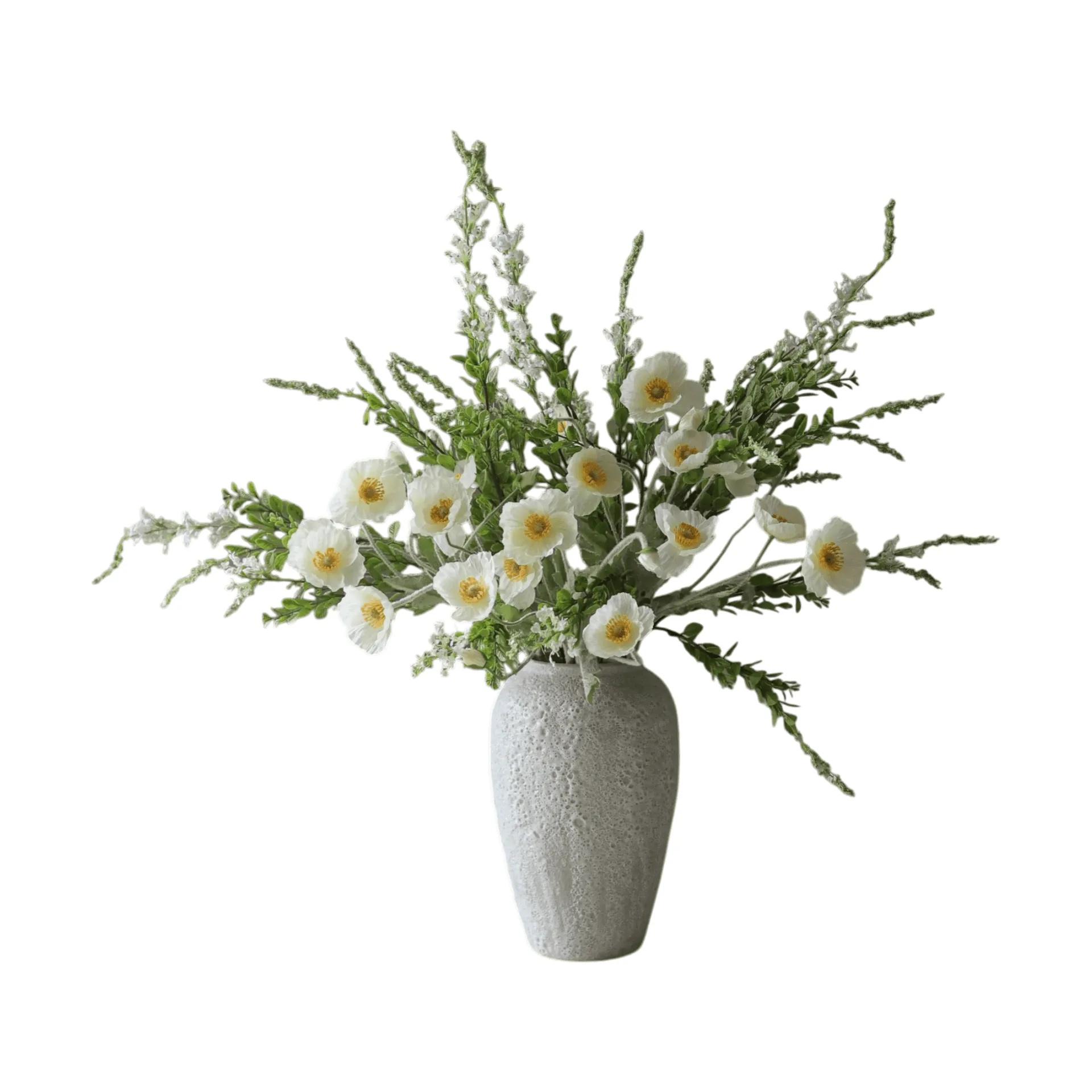 Botané Bouquet artificiel Midsummer Day Vallmo-vildblommor 12 pcs