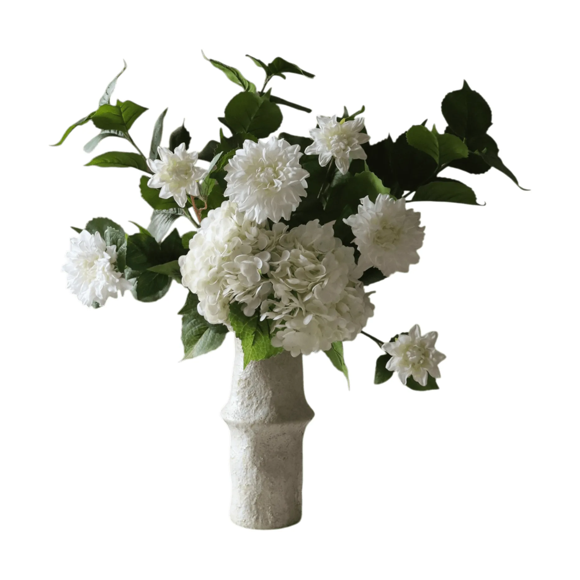 Botané Bouquet artificiel Soft Serve Hortensia-dahlia, 8 pcs