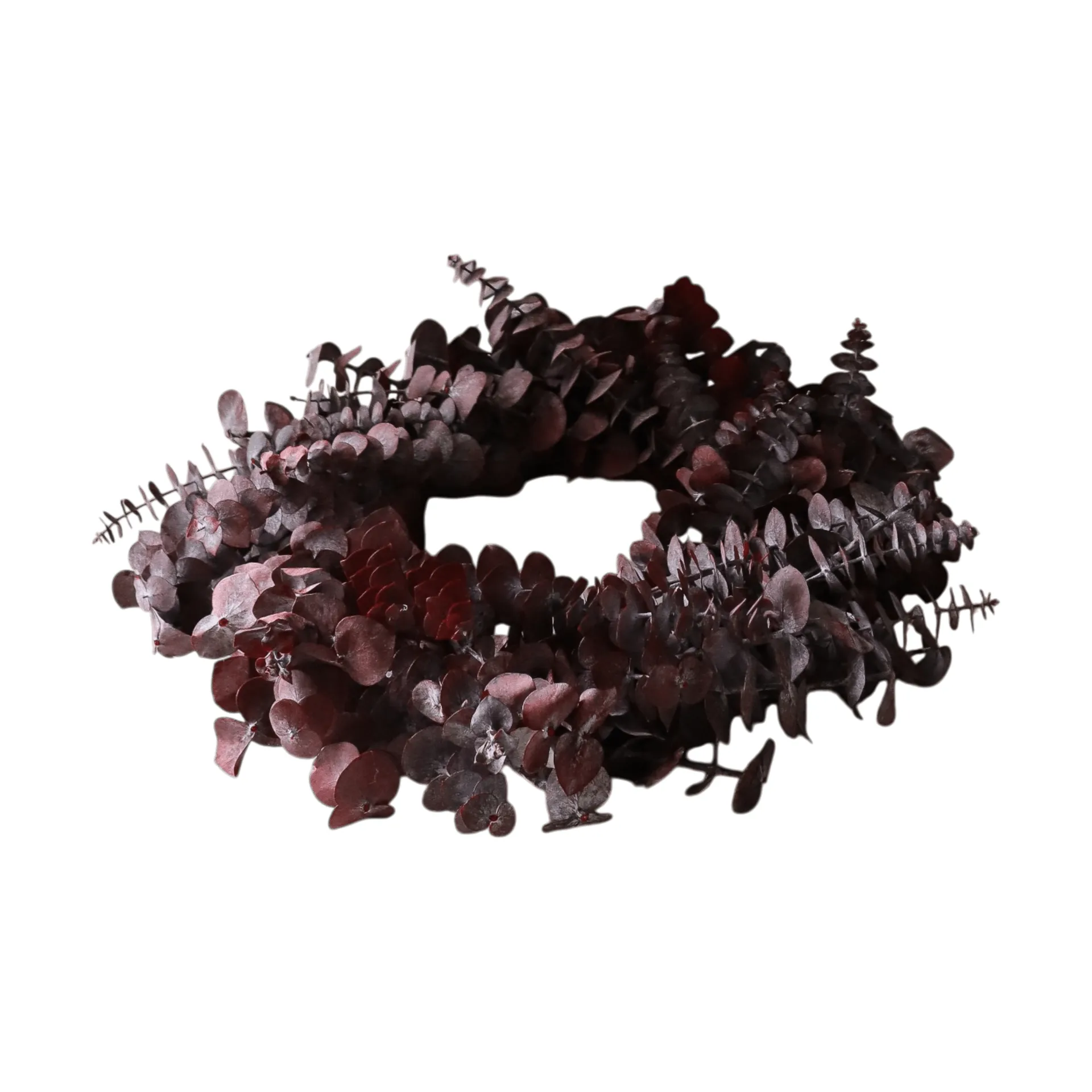 Botané Eucalyptus Wreath kranssi Tummanpunainen, Ø40 cm