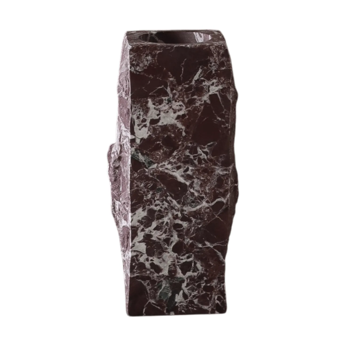 Botané Vase en marbre Rosso Levanto Edge Small,