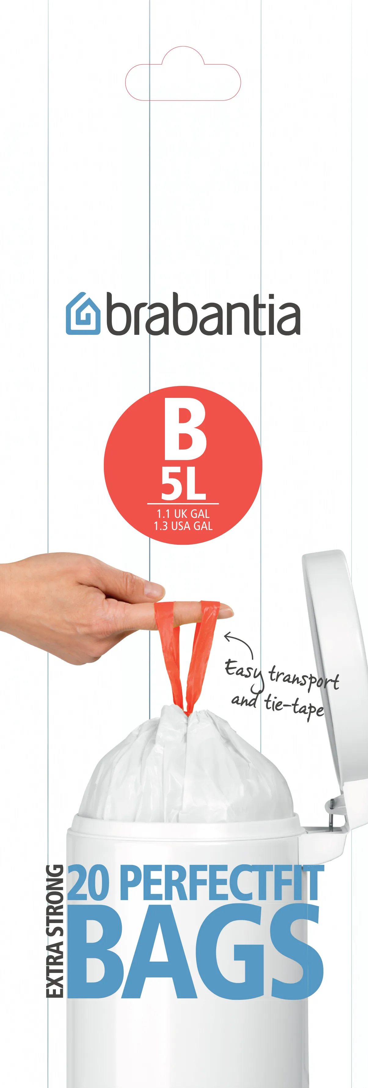 Affaldsposer Brabantia Smartfix 5 liter - rulle a 20 poser (model B)