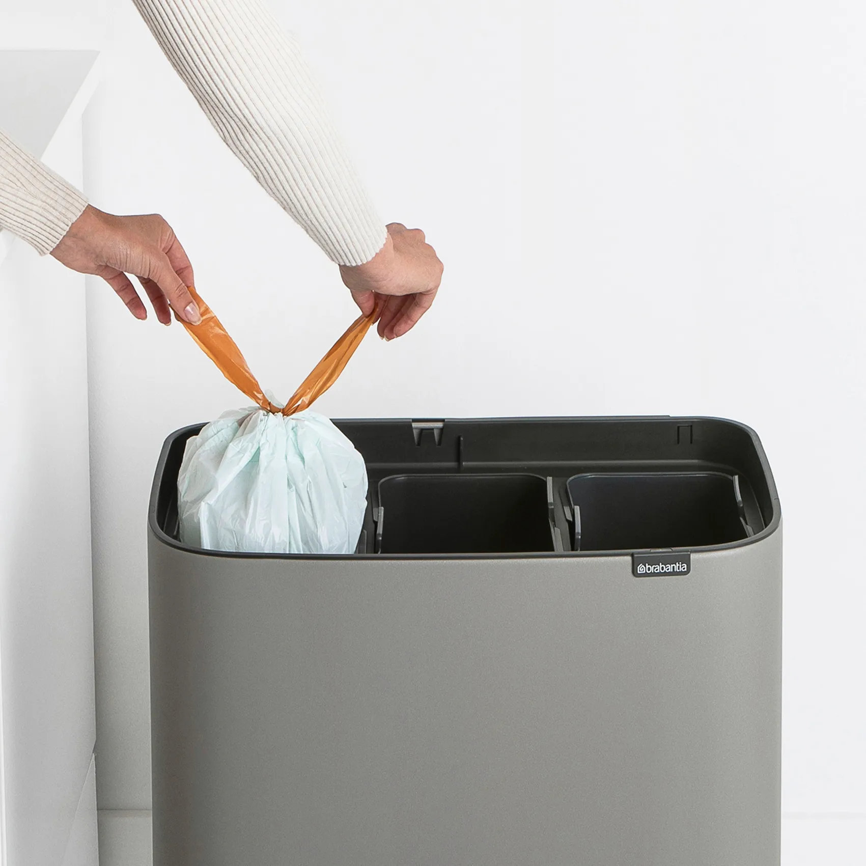 Brabantia ブラバンシア Boタッチビン 11L×3　 分別ゴミ箱 Brabantia | ブラバンシア からのBo タッチビン 3x11 L - NordicNest.jp
