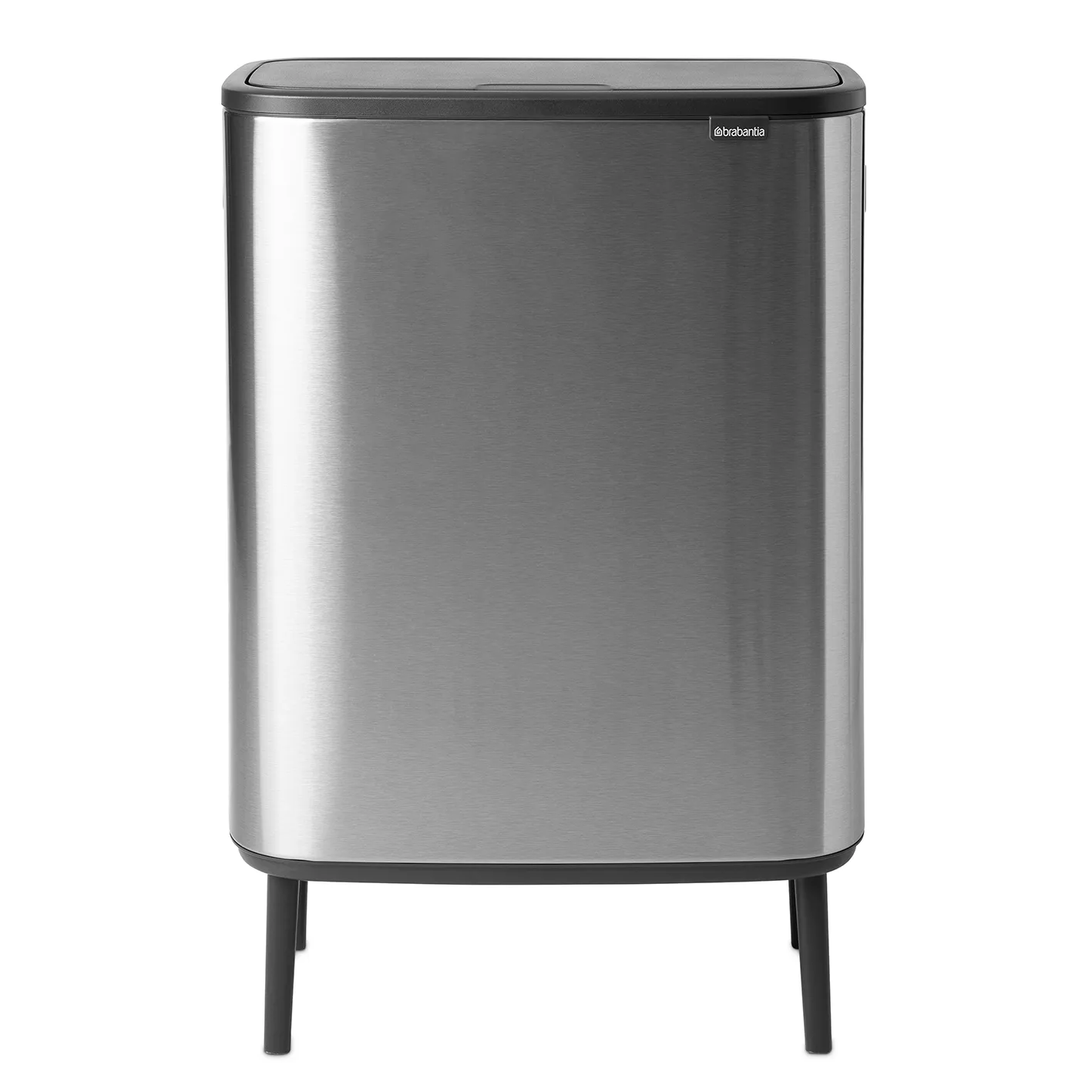 Brabantia Bo touch bin high 60 L Matbørstet stål billede