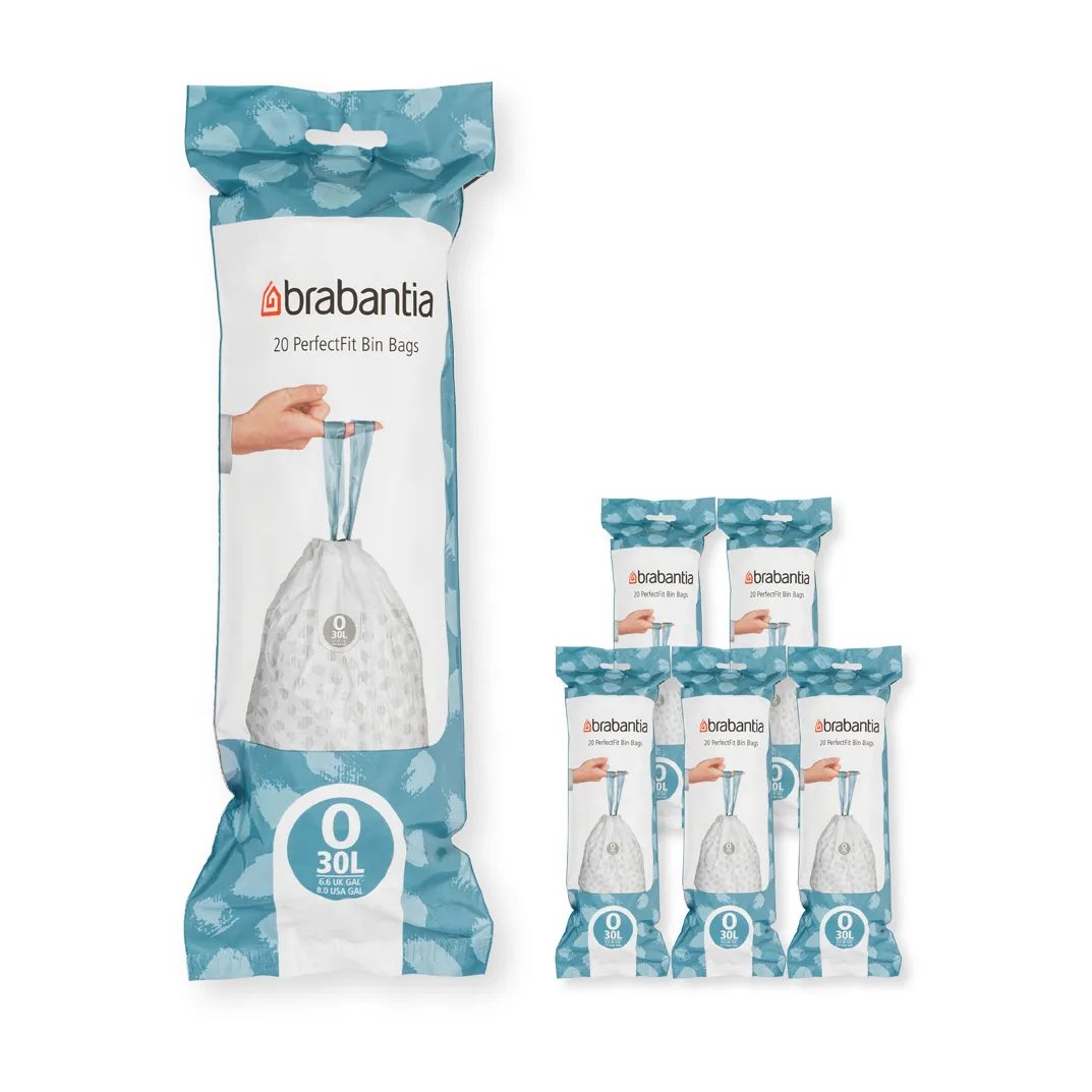 Brabantia affaldsposer PerfectFit størrelse O 30L 120 stk 6x20 138485