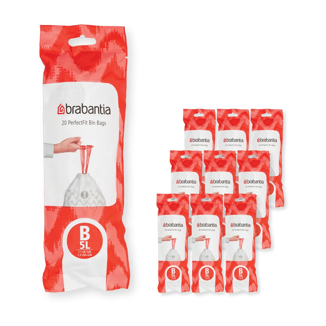 Brabantia Brabantia PerfectFit affaldspose 200 poser Model B, 5 L