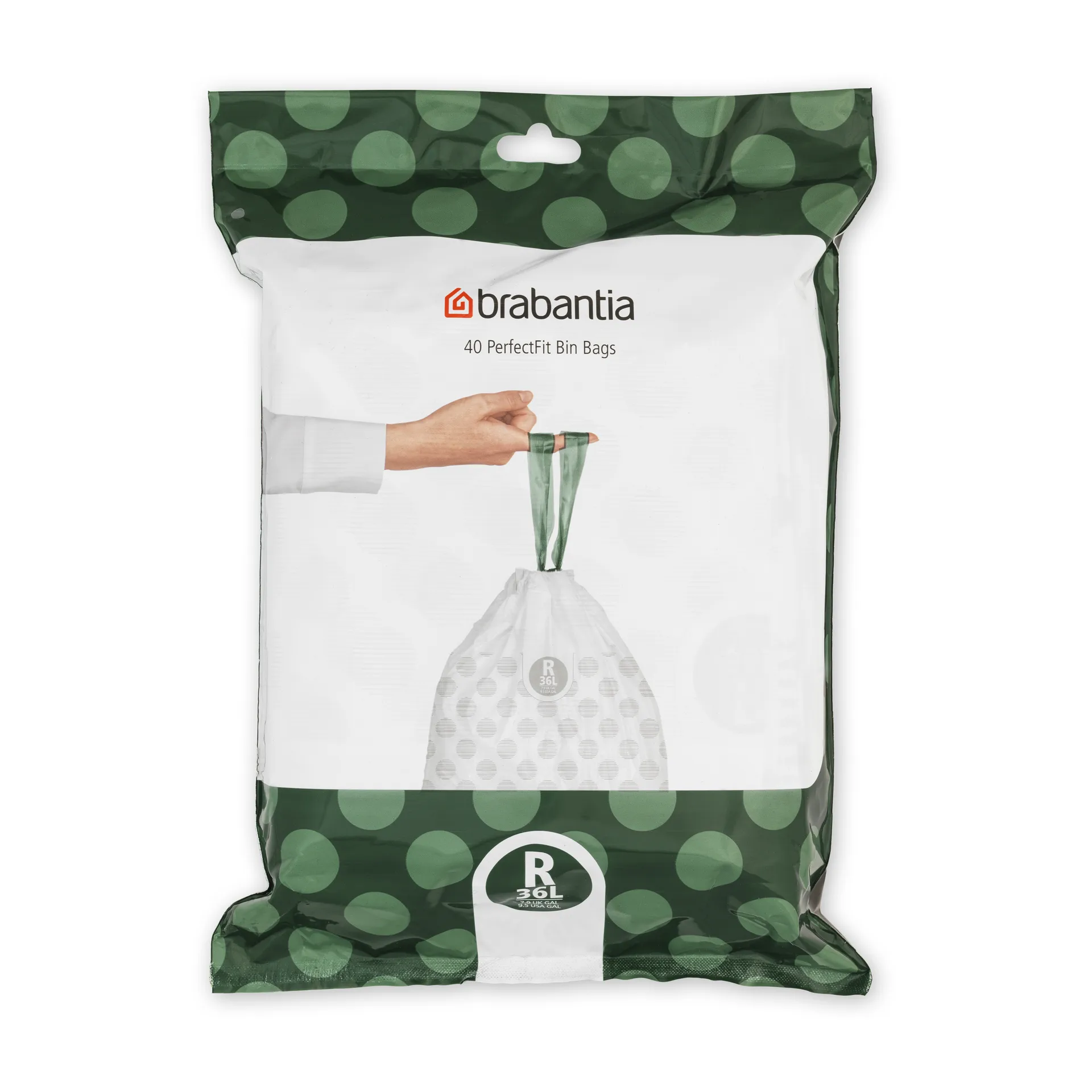 Brabantia - 115646 - PerfectFit affaldsposer til Bo Touch Bin, dispenser, kode R, 36 liter