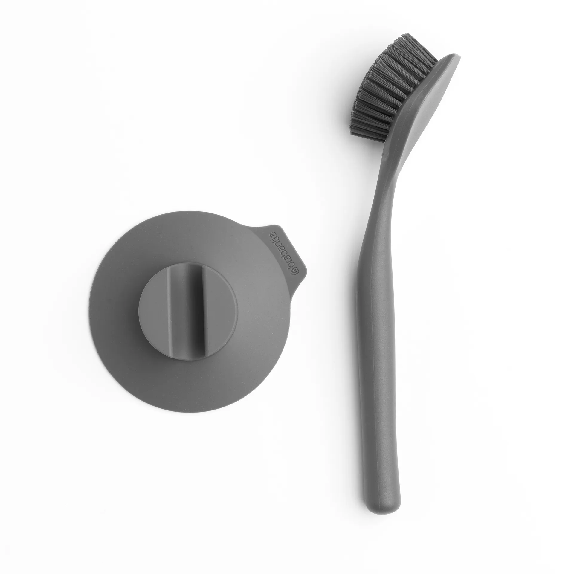 Brabantia Brosse à vaisselle avec ventouse Brabantia Gris foncé