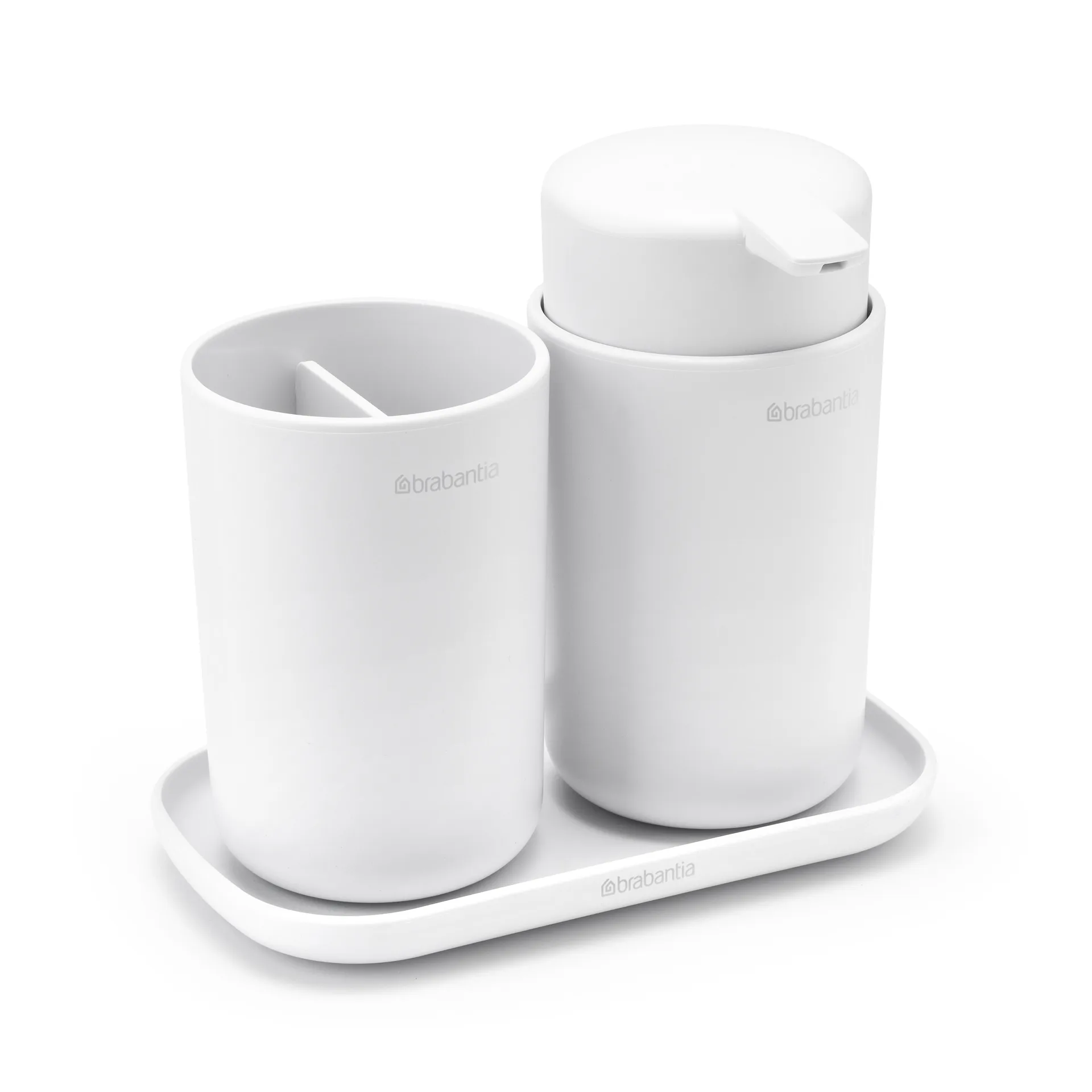 Brabantia Ensemble d'accessoires pour la salle de bain ReNew de Brabantia 3 pièces Blanc