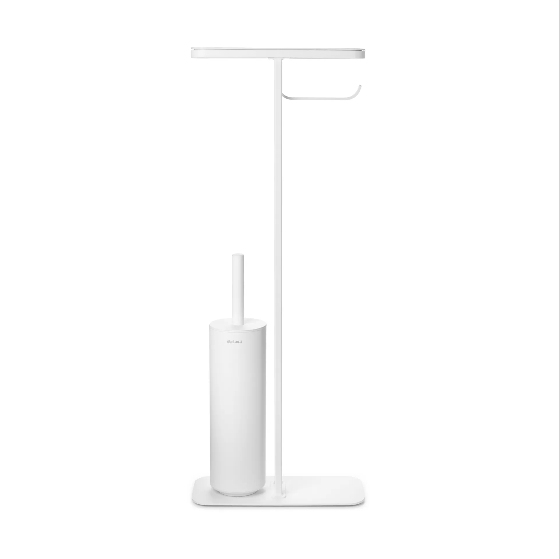 Brabantia MindSet toiletbørste med hylde og holder Mineral Fresh White