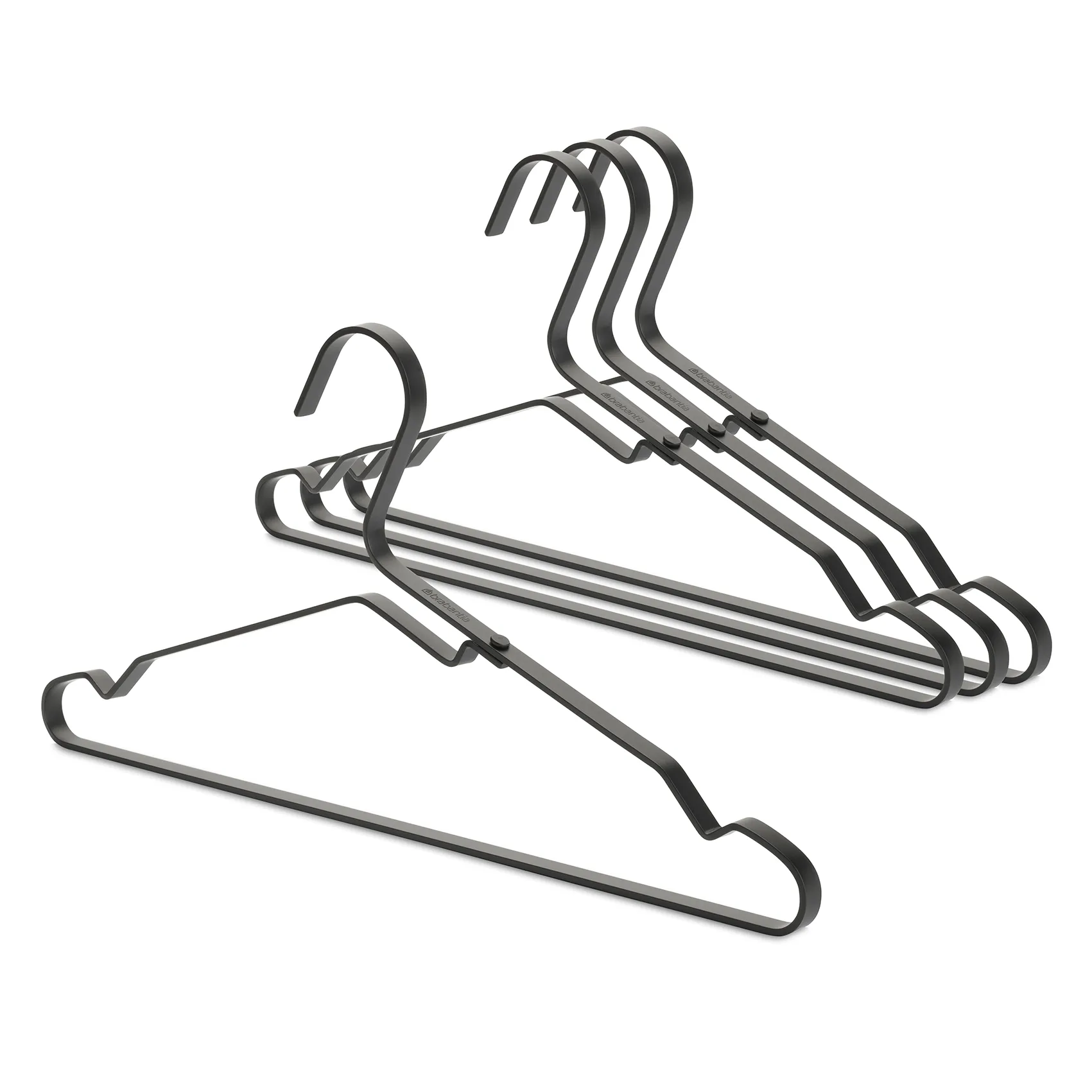 Brabantia Patère Linn Lot de 4 Noir