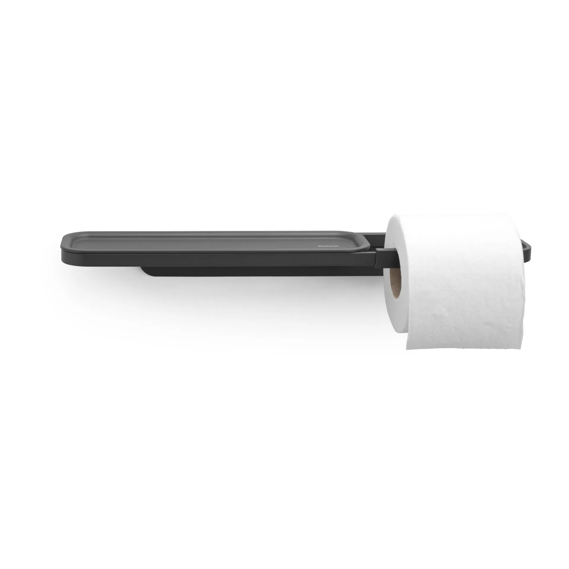 Brabantia Porte rouleau papier toilette avec étagère MindSet Mineral Infinite Grey