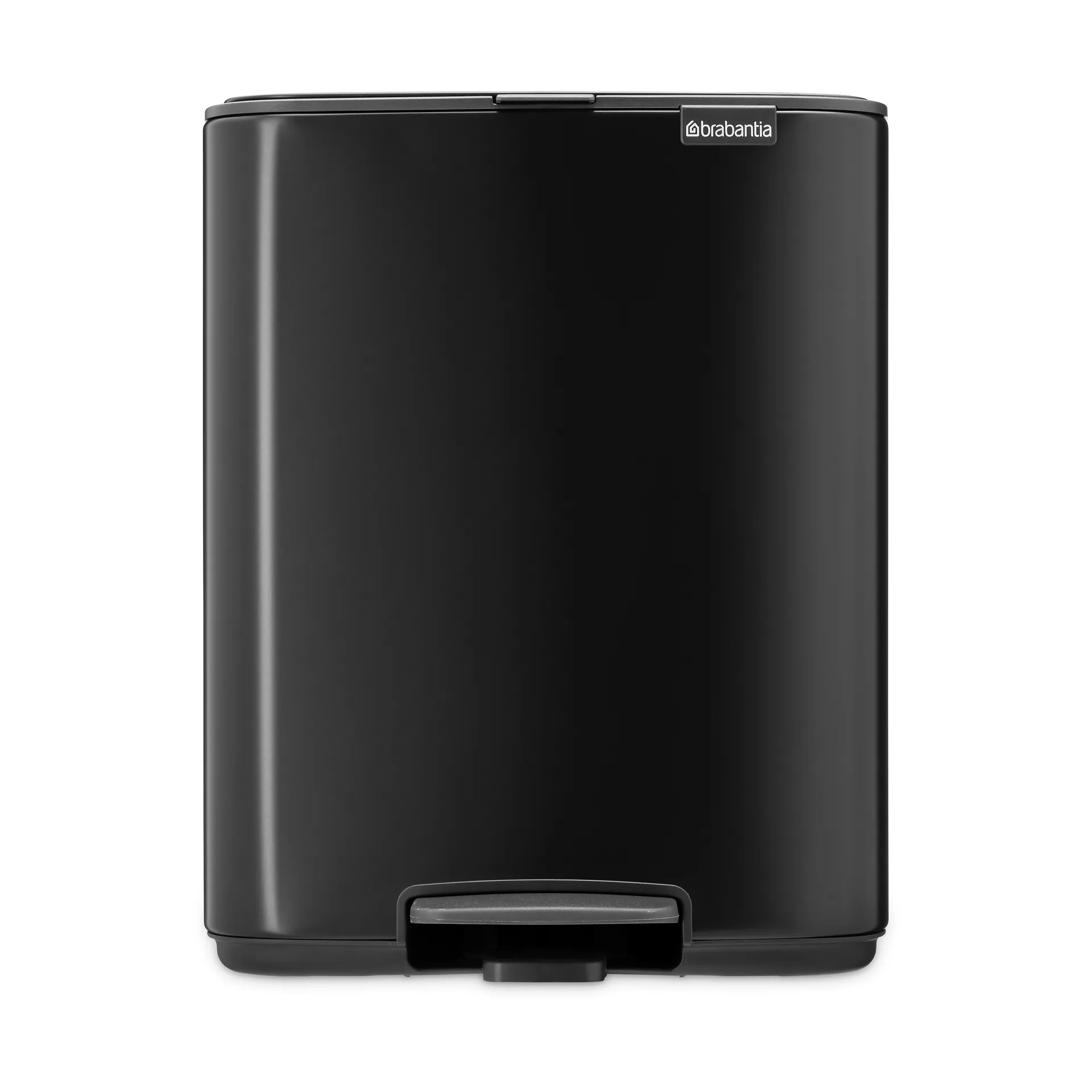 Brabantia Poubelle à pédale Bo 12 L Matt Black