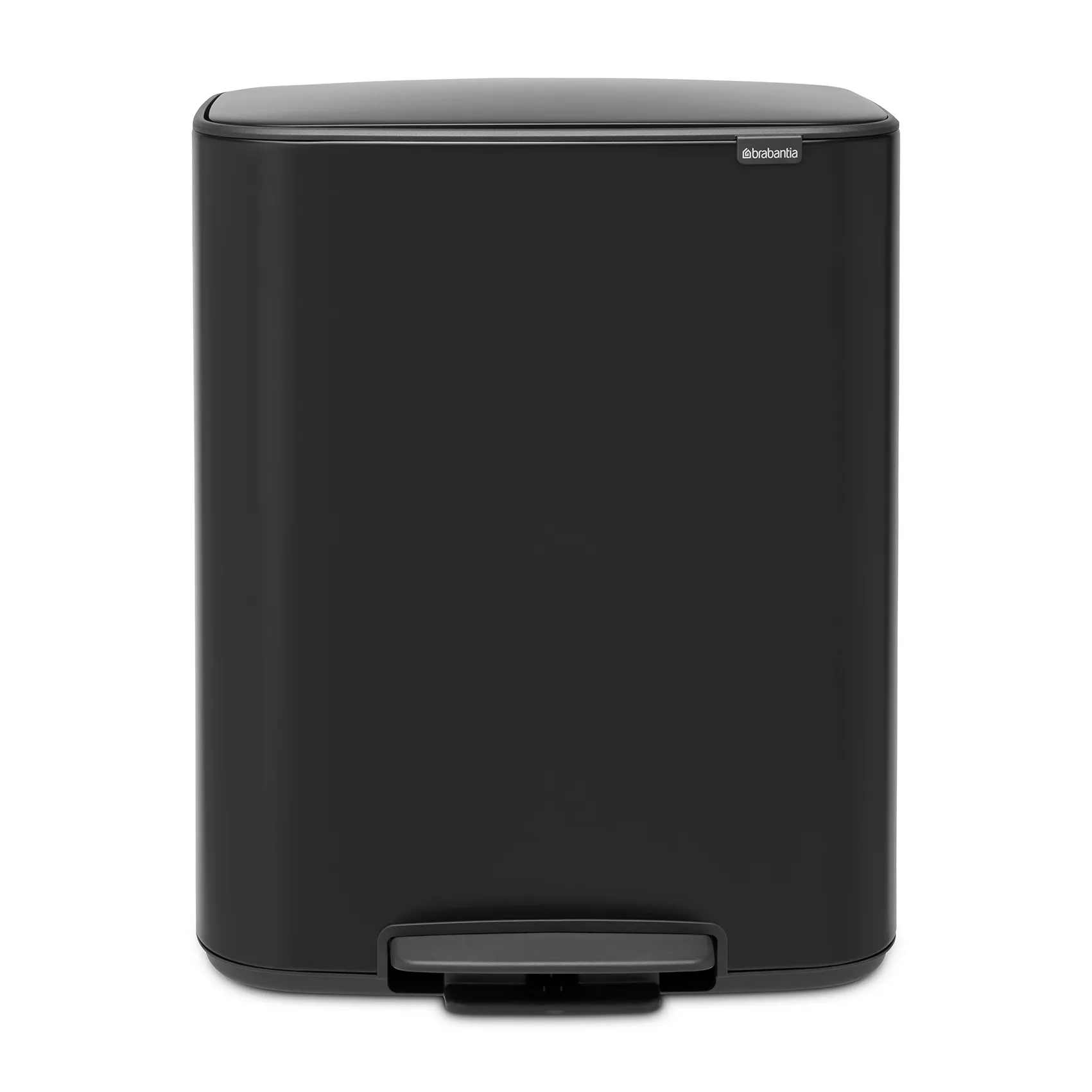 Brabantia Poubelle à pédale Bo bin L Noir