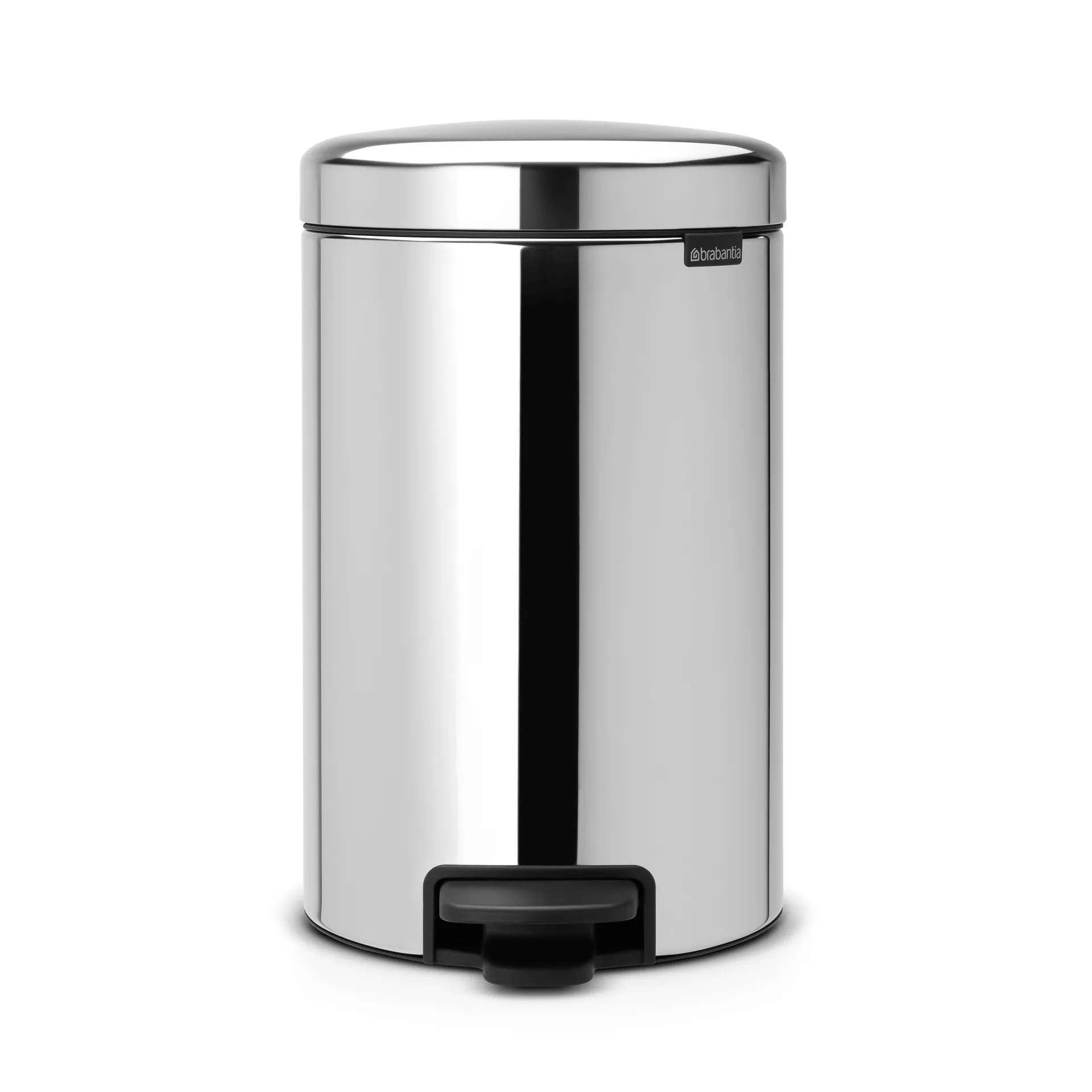 Brabantia Poubelle à pédale New Icon 12 litres acier brillant