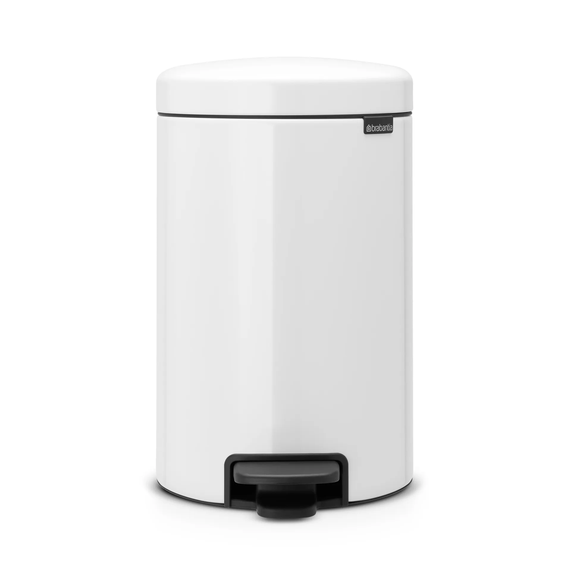 Brabantia Poubelle à pédale New Icon 12 litres blanc