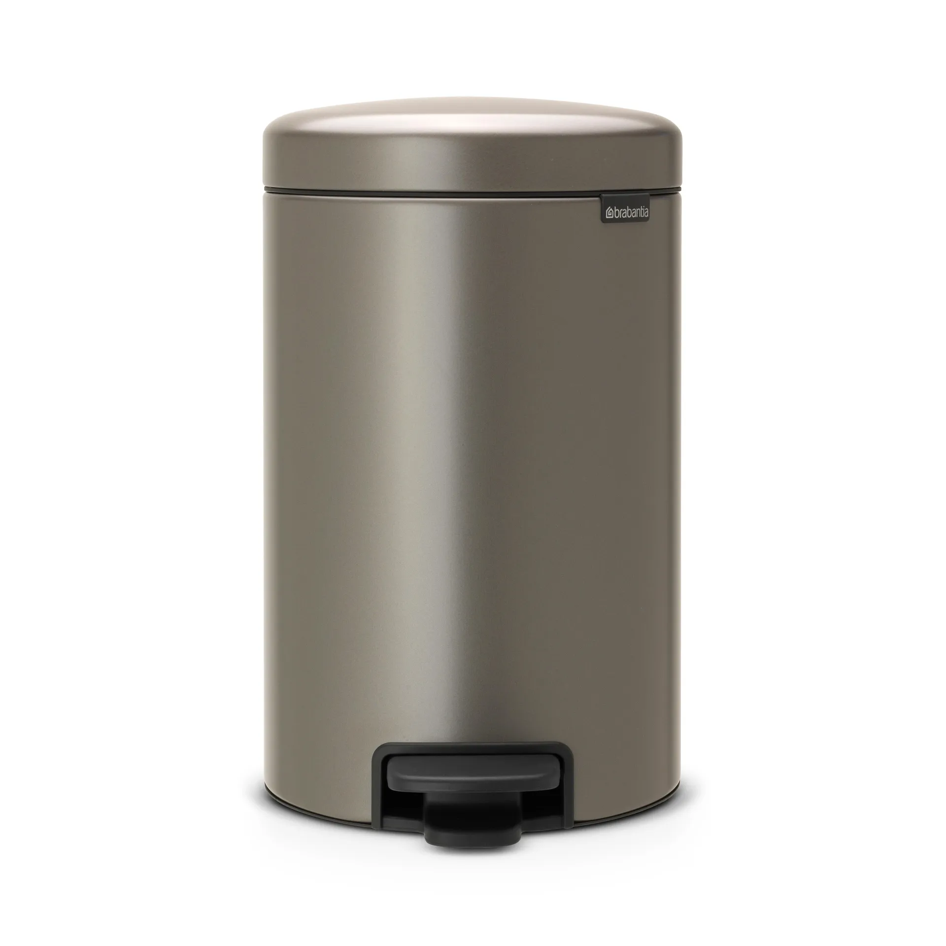 Brabantia Poubelle à pédale New Icon 12 litres gris