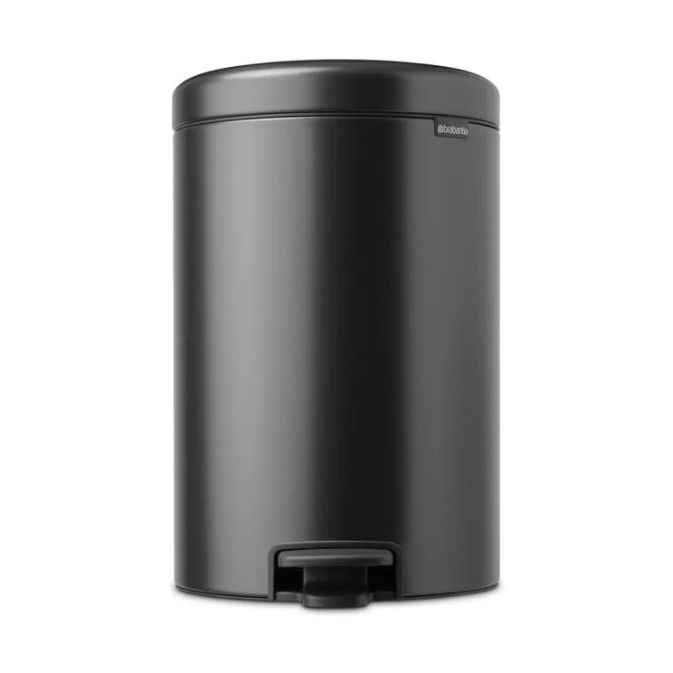 Brabantia Poubelle à pédale New Icon 20 litres Confident Grey