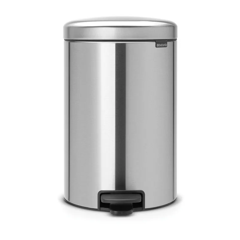 Brabantia Poubelle à pédale New Icon 20 litres Matt steel fingerprint proof