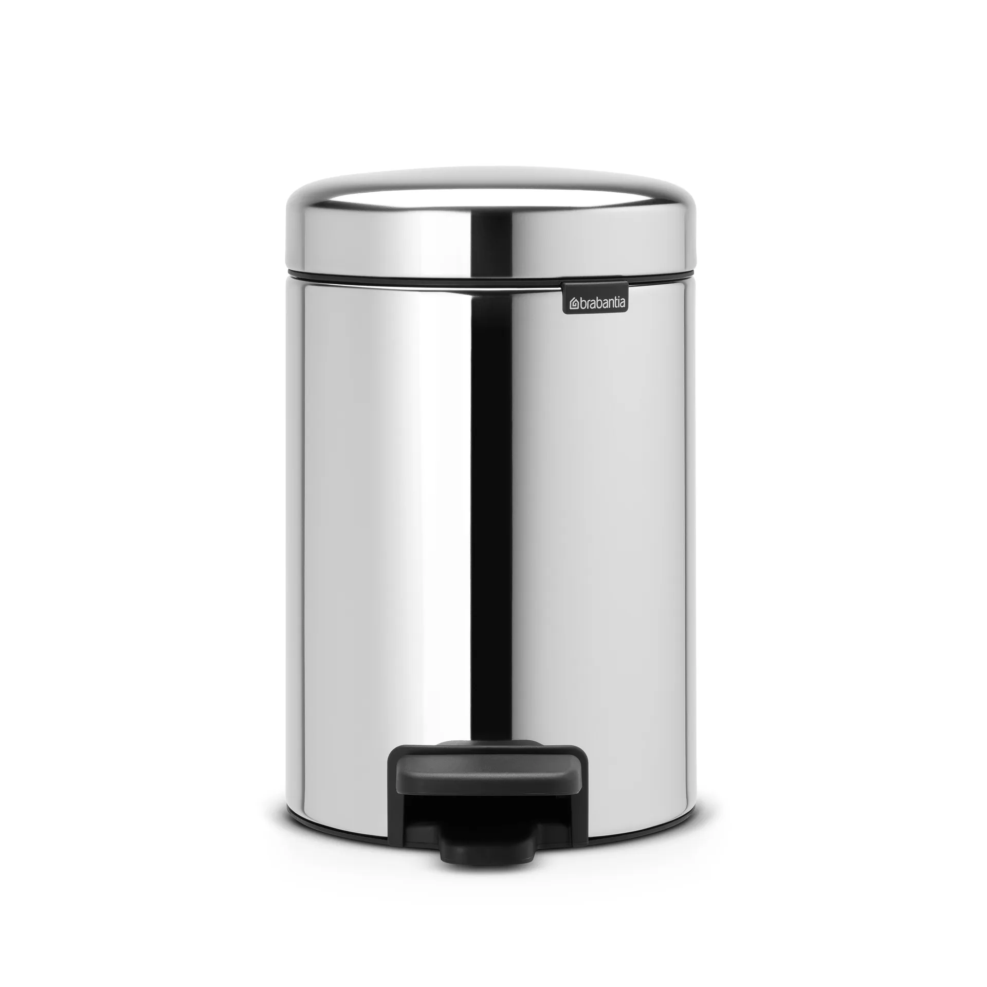 Brabantia Poubelle à pédale New Icon 3 litres acier brillant