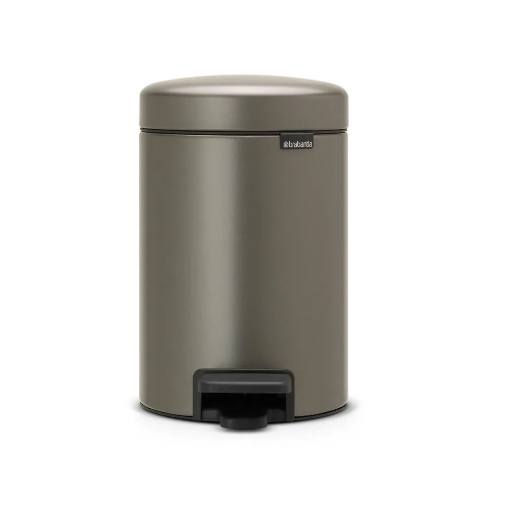 Brabantia Poubelle à pédale New Icon 3 litres gris