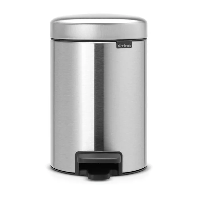 Brabantia Poubelle à pédale New Icon 3 litres Matt steel fingerprint proof