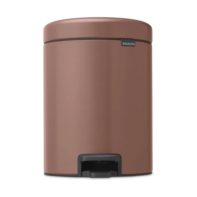 Brabantia Poubelle à pédale New Icon 5 litres Satin Taupe