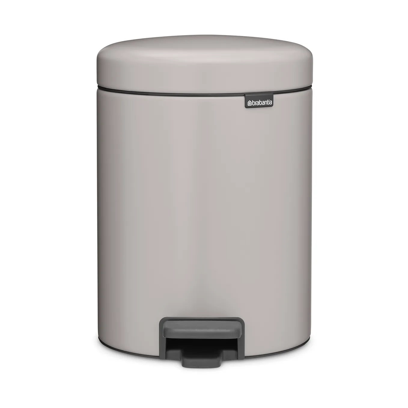 Brabantia Poubelle à pédale New Icon 5 litres Soft grey