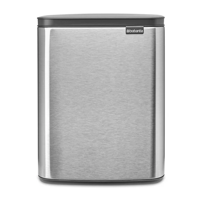 Brabantia Poubelle Bo 12 L Acier brossé mat