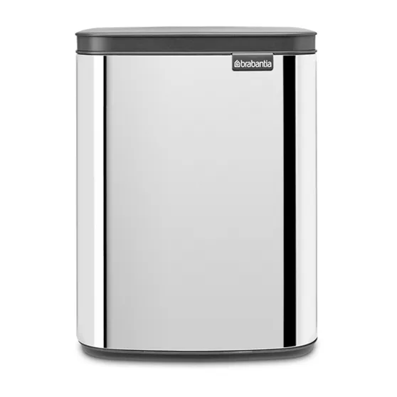 Brabantia Poubelle Bo 7 L Acier brossé brillant