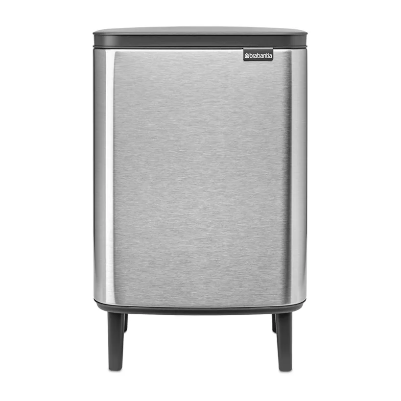 Brabantia Poubelle haute Bo 12 L Acier brossé mat