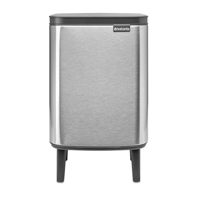 Brabantia Poubelle haute Bo 7 L Acier brossé mat
