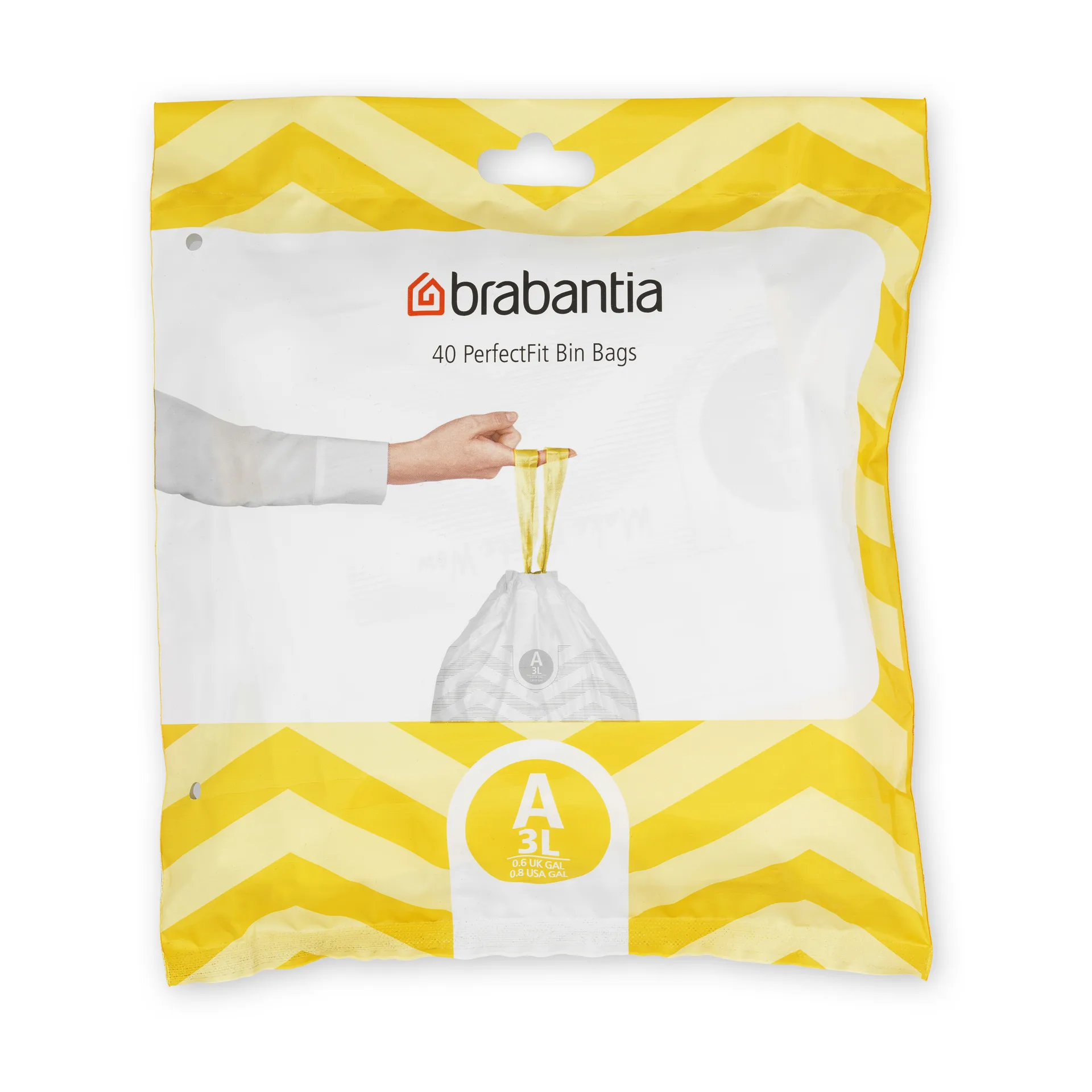 Brabantia Sac poubelles Brabantia PerfectFit Lot de 40 3 litres