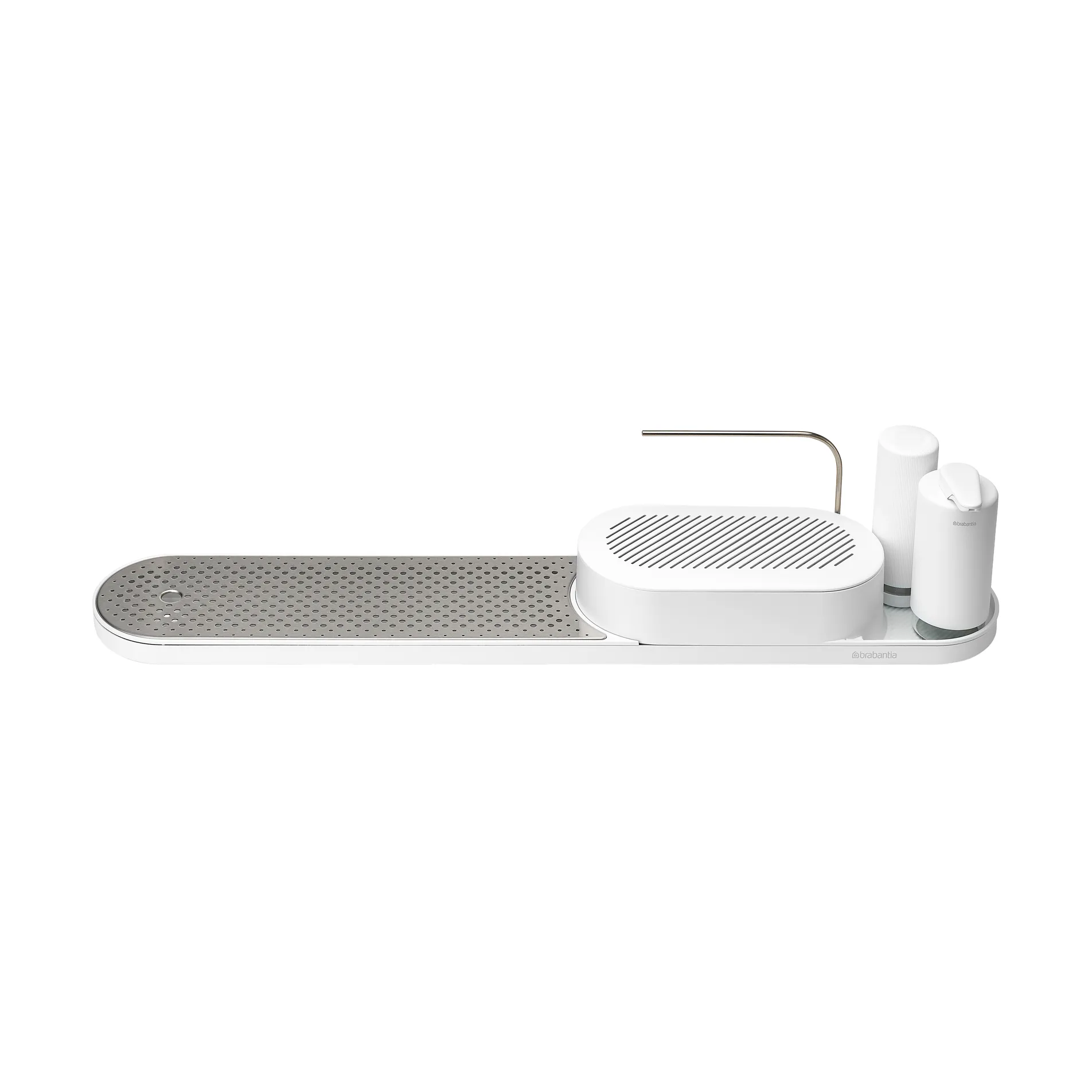 Brabantia SinkStyle diskbänksorganiserare set 4 delar Mineral Fresh White