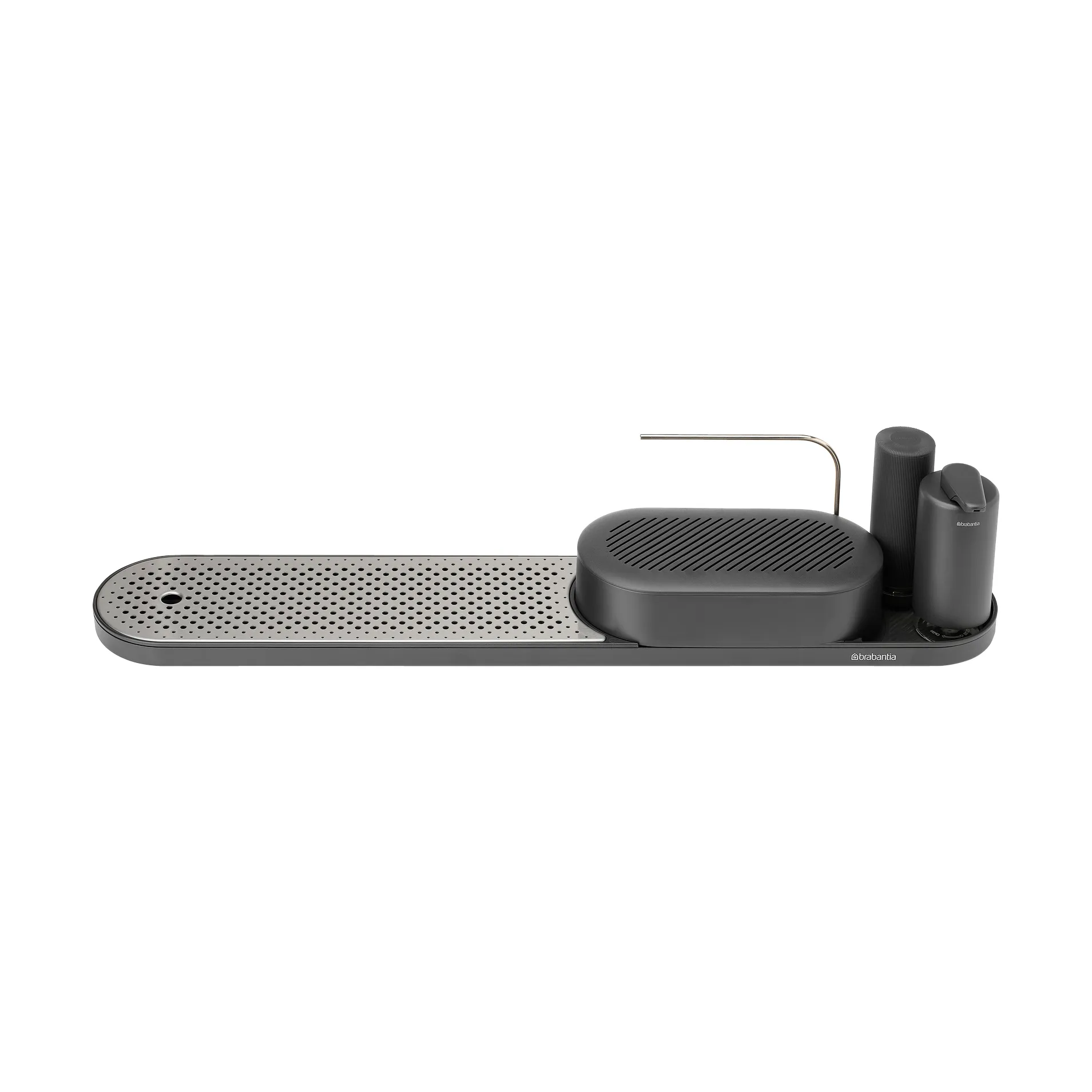 Brabantia SinkStyle diskbänksorganiserare set 4 delar Mineral Infinite Grey