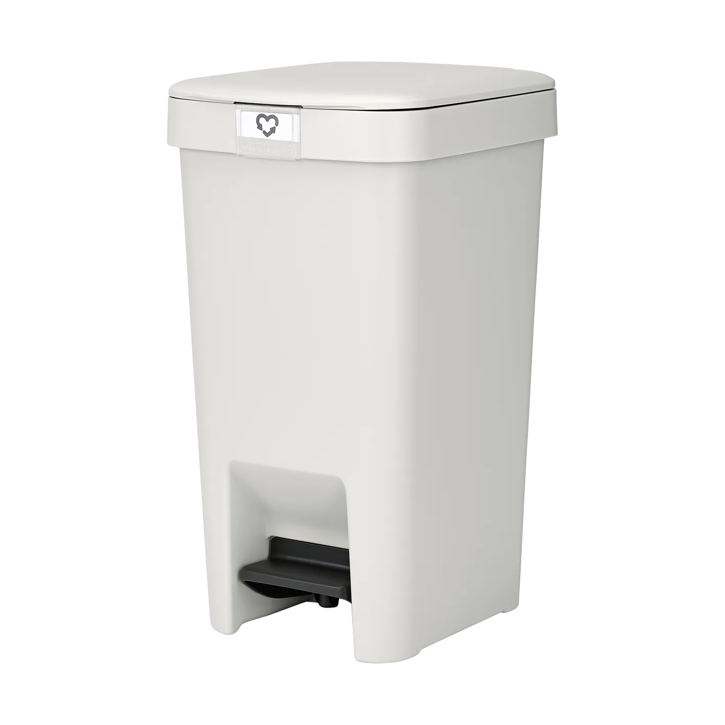 Brabantia StepUp Pedalspand, 10 Liter - i Genanvendt plast-Light Grey