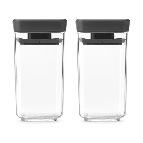 Brabantia Tasty beholdere Sæt af 2 stk., 0,15L, Mørkegrå