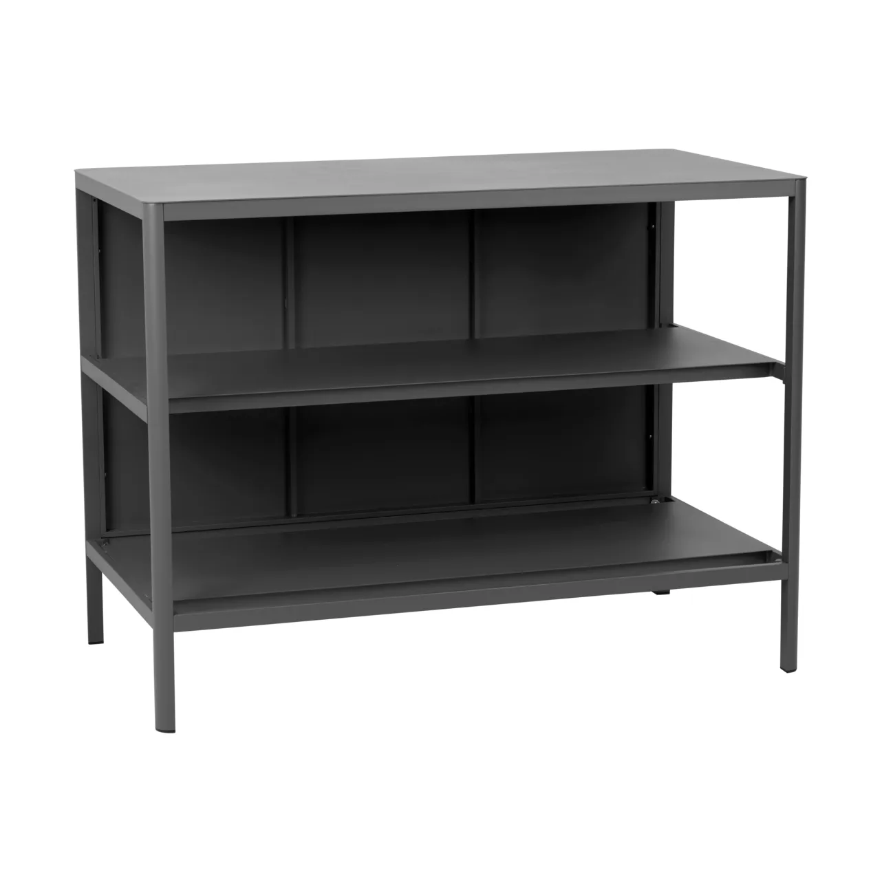Brafab Banc de cuisine d’extérieur Kelia avec étagères Anthracite, cm