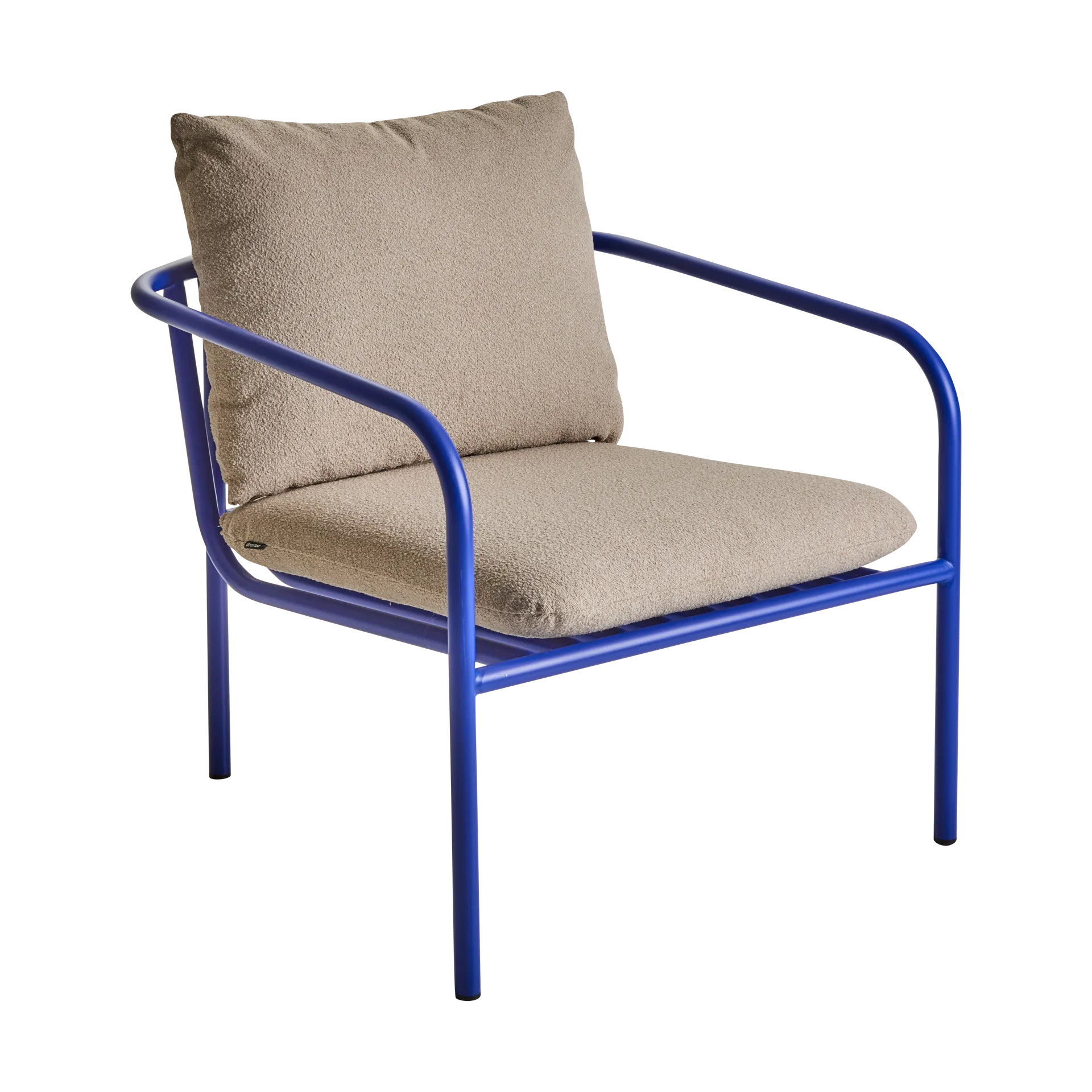 Brafab Bendt fauteuil lounge Teddy beige-indigo blue