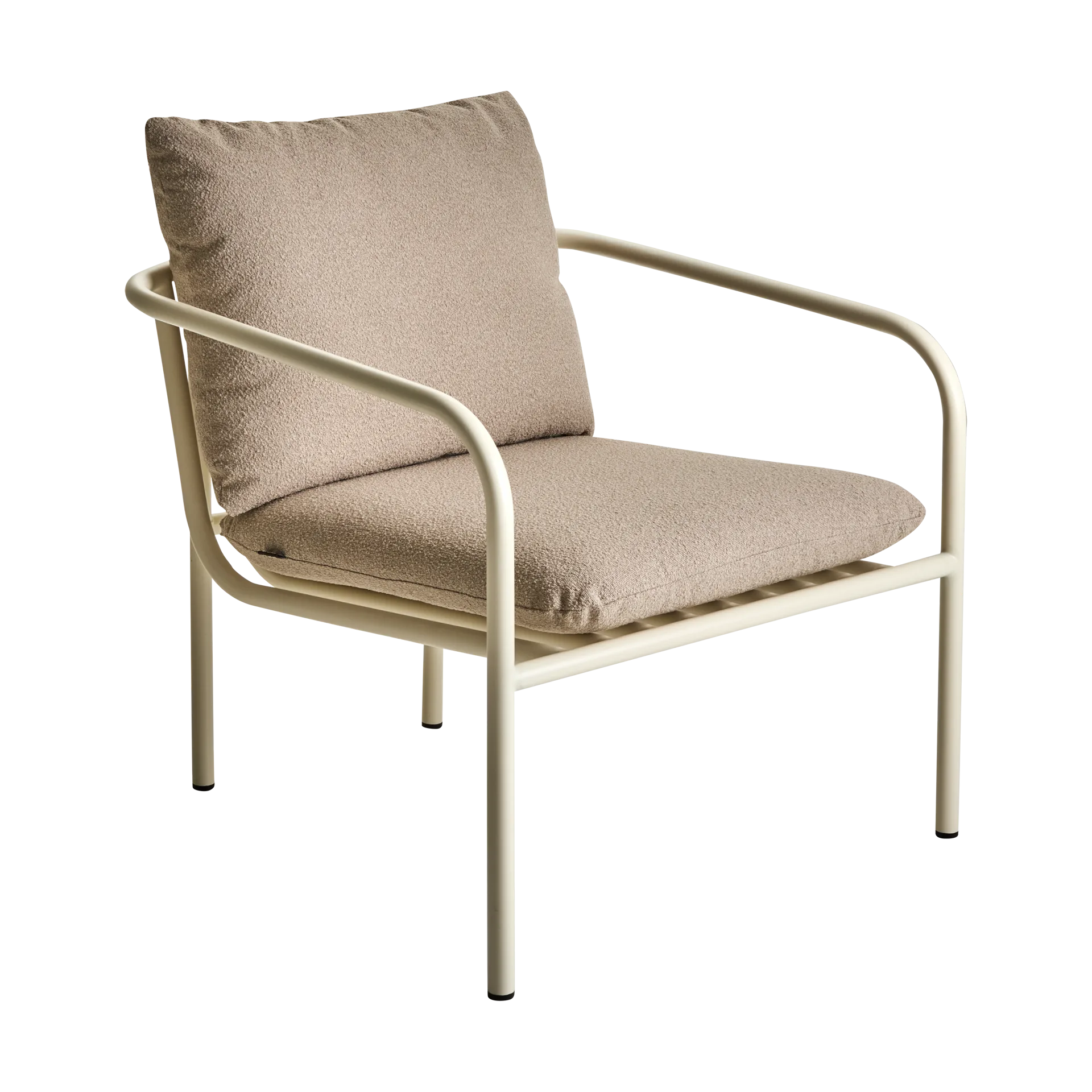 Brafab Bendt fauteuil lounge Teddy beige-pearl white