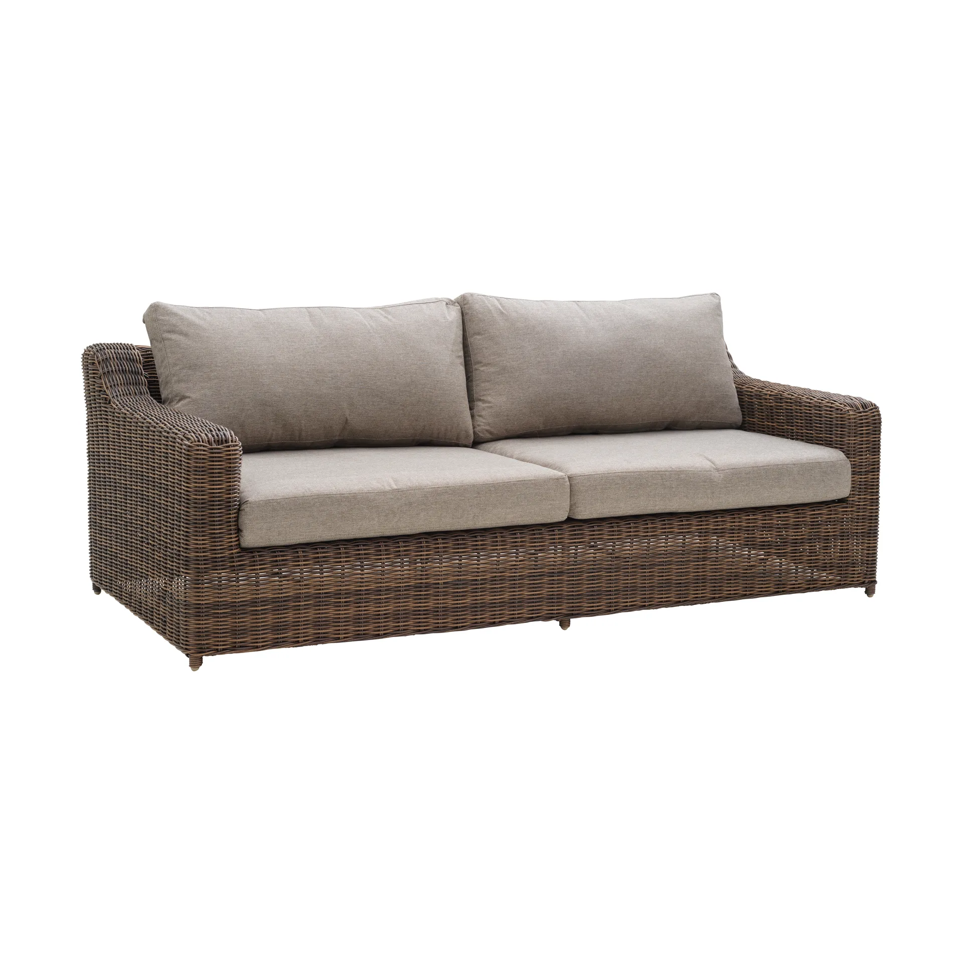 Brafab Canapé 3 places Glendon Dark Brown-soft moose