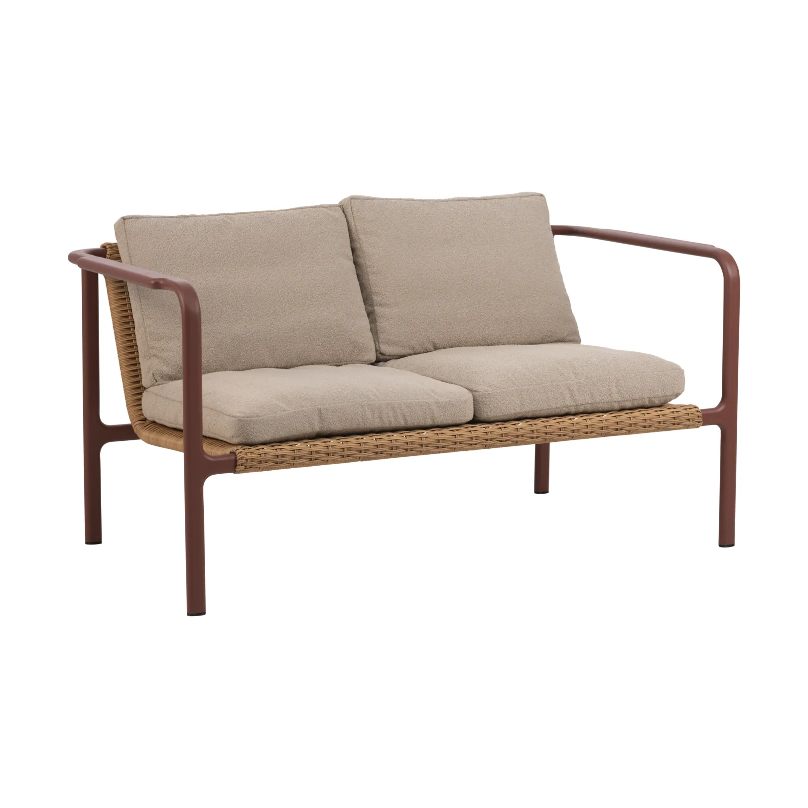 Brafab Canapé Motty Zin red-teddy beige, 2-places