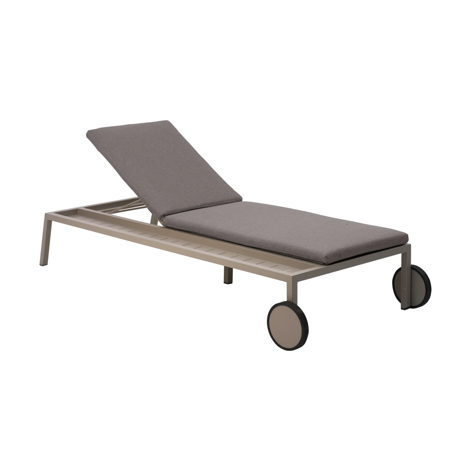 Brafab Chaise longue Samvaro cm Khaki-soft dawn