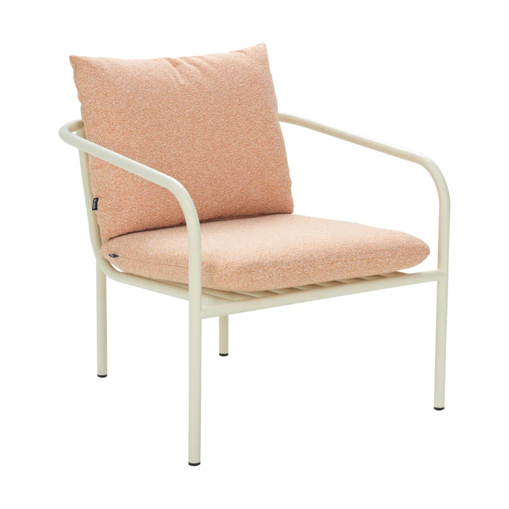 Brafab Fauteuil Bendt White-teddy orange