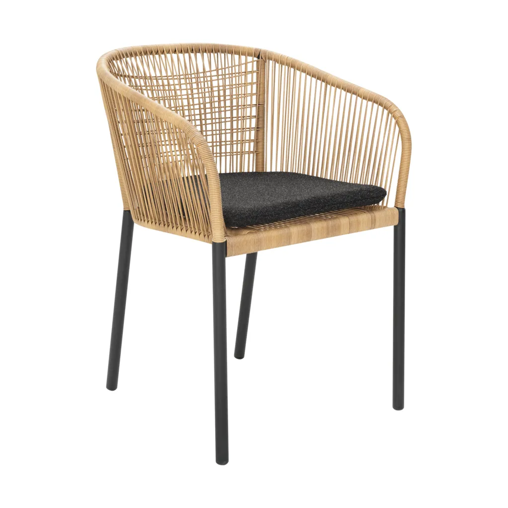 Brafab Fauteuil Delta Noir-naturel